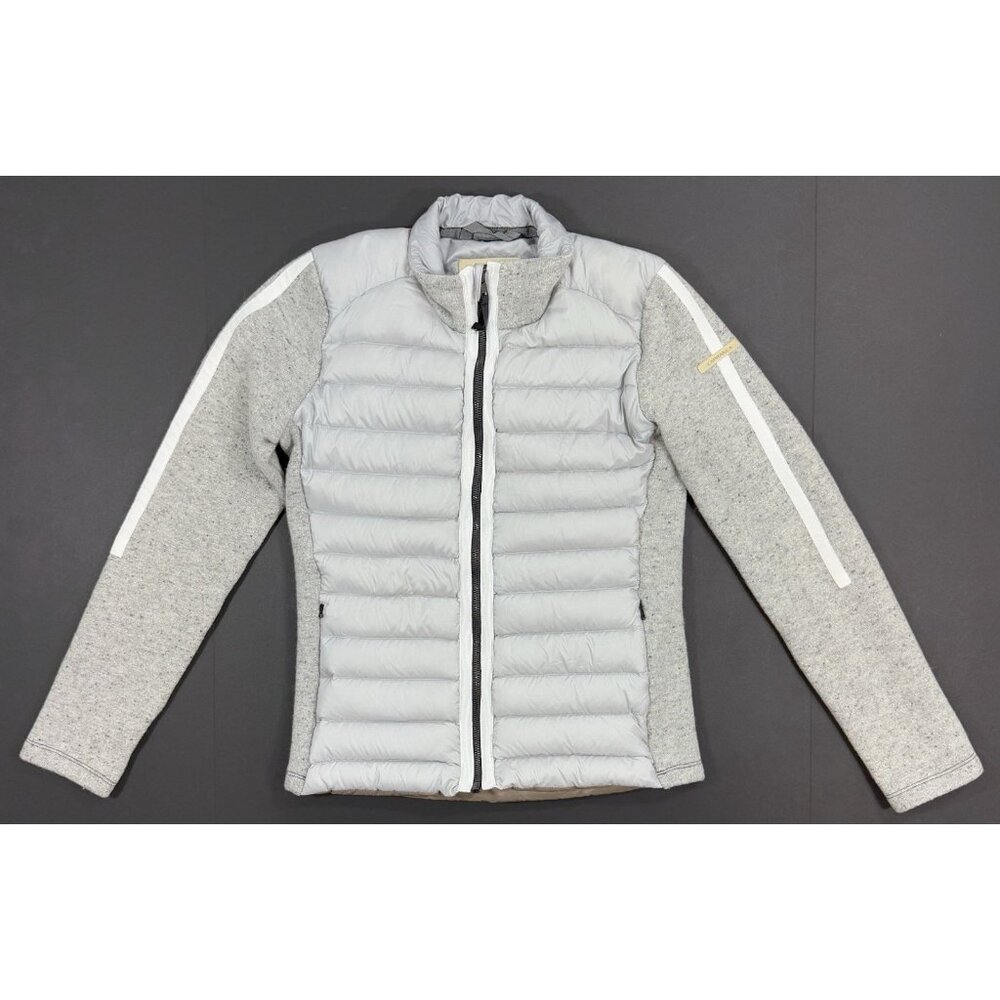 Capranea Limited Edition Midlayer Jacket Size Small 36 Wool Blend Duck Down Gray